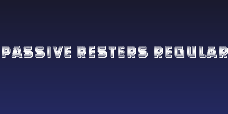 Passive Resters Regular Social Header