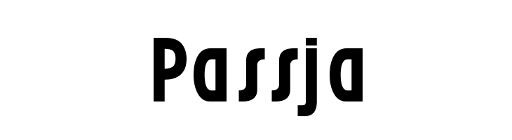 Passja  フリーフォントのダウンロード