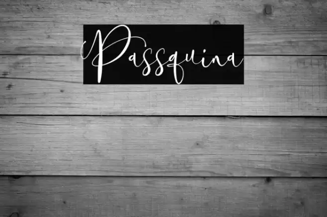 Passquina Font examples