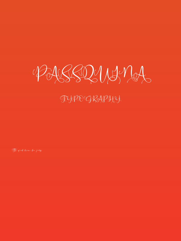 Passquina Poster