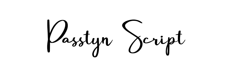 Passtyn Script  font caratteri gratis