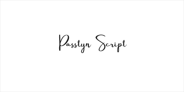 Passtyn Script Logo