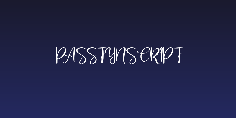 PasstynScript Social Header