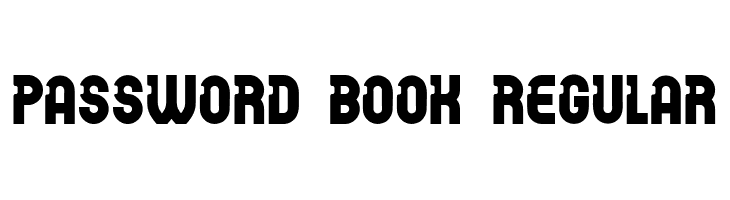 Password Book Regular  フリーフォントのダウンロード
