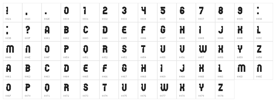 Password Book Regular Character Map