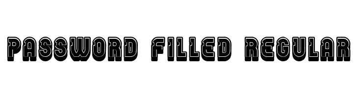 Password Filled Regular  Free Fonts Download