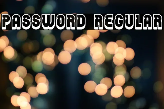 Password Regular Example 1