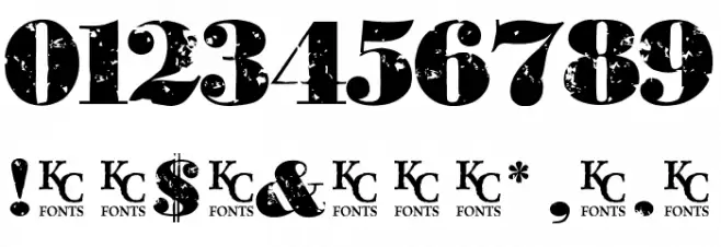 PastDue Font OTHER CHARS