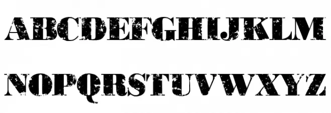 PastDue Schriftart Groß