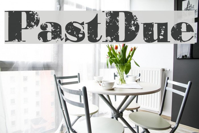 PastDue Font examples