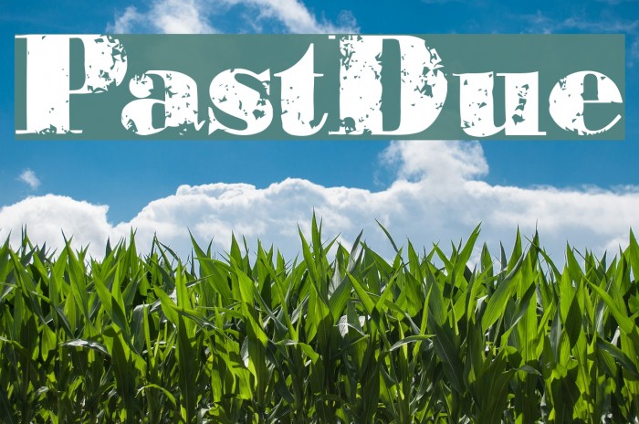 PastDue Font examples