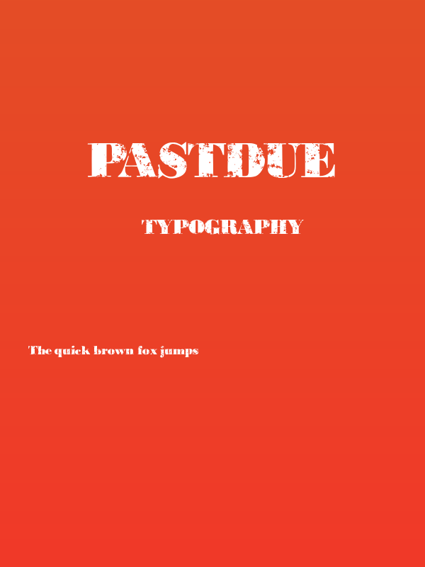 PastDue Poster
