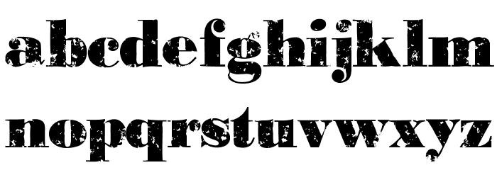 PastDue Font LOWERCASE