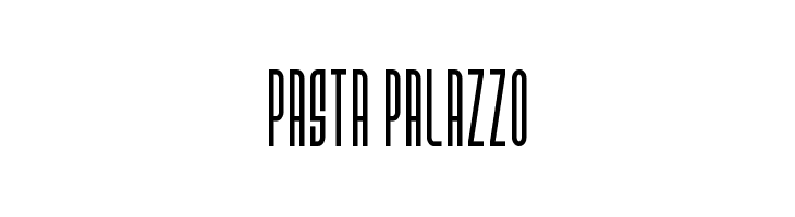 Pasta Palazzo  font caratteri gratis