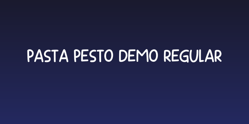 Pasta Pesto DEMO Regular Social Header