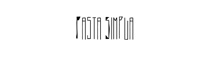 Pasta Simpla  les polices de caractères gratuit tlcharger