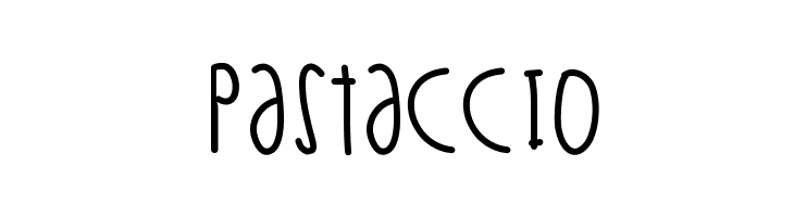 Pastaccio  font caratteri gratis