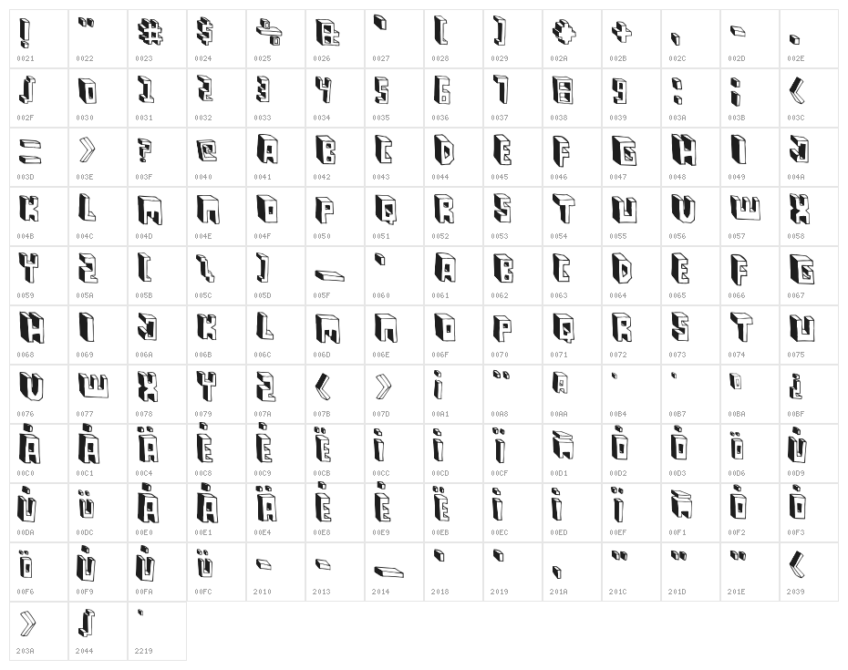 Pastas Black Character Map