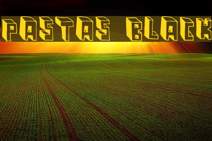 Pastas Black Font examples