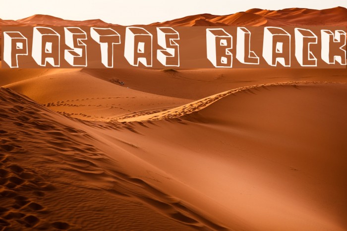 Pastas Black Font examples