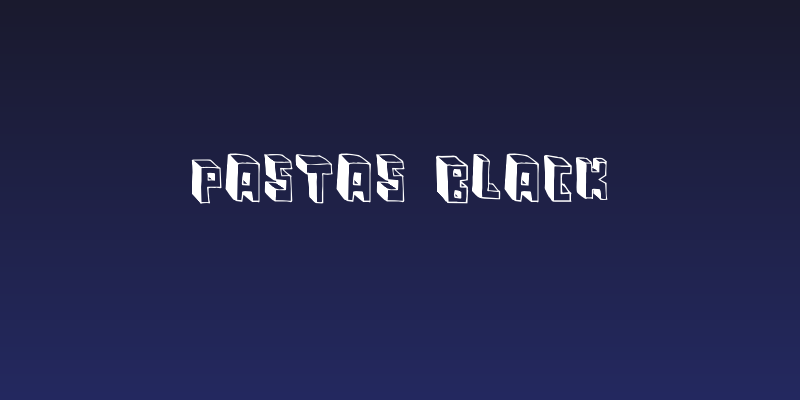 Pastas Black Social Header