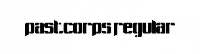 Pastcorps Regular  Скачать бесплатные шрифты
