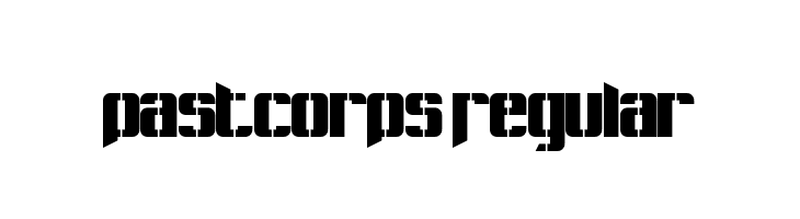 Pastcorps Regular फ़ॉन्ट