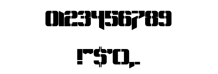 Pastcorps Regular Font Alte caractere