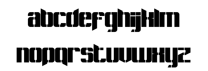 Pastcorps Regular Font Litere mici