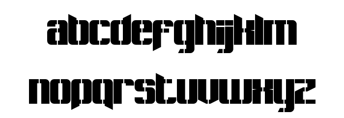 Pastcorps Regular Font LOWERCASE