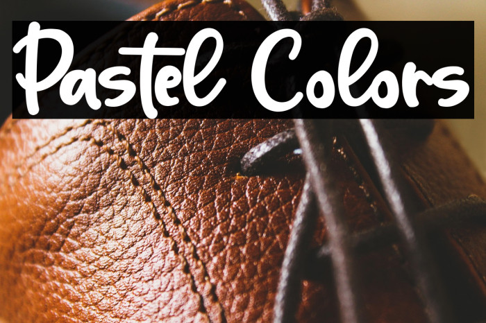 Pastel Colors Example 1