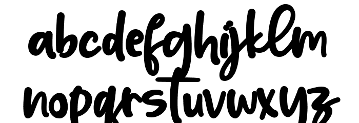 Pastel Colors Font LOWERCASE