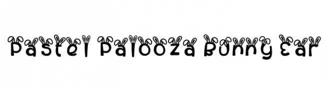 Pastel Palooza Bunny Ear  Fuentes Gratis Descargar