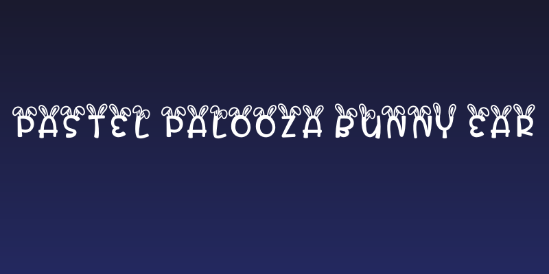 Pastel Palooza Bunny Ear Social Header