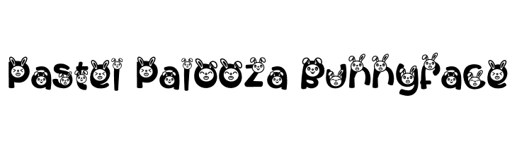 Pastel Palooza BunnyFace  免费字体下载