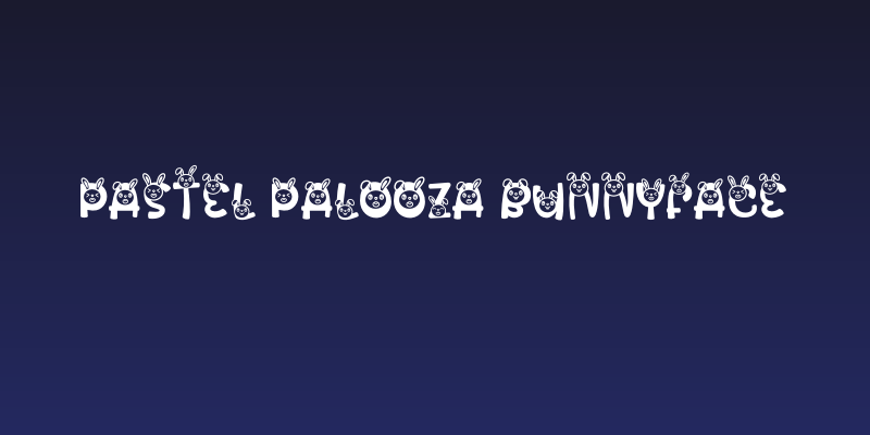 Pastel Palooza BunnyFace Social Header