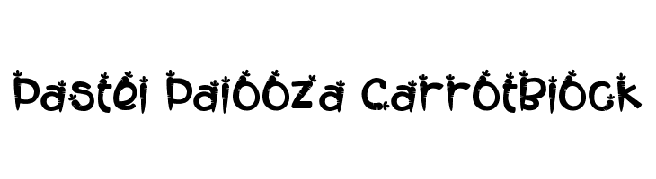 Pastel Palooza CarrotBlock  नि: शुल्क फ़ॉन्ट्स डाउनलोड