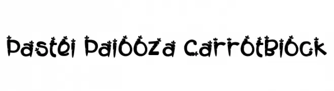 Pastel Palooza CarrotBlock  font caratteri gratis