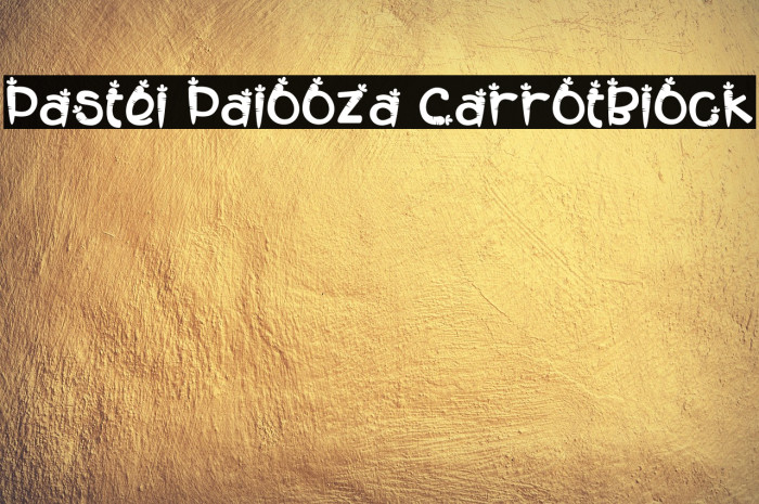 Pastel Palooza CarrotBlock Example 1