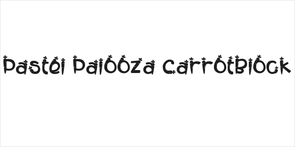 Pastel Palooza CarrotBlock Logo