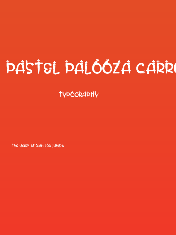 Pastel Palooza CarrotBlock Poster