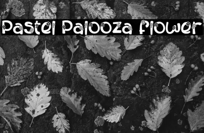 Pastel Palooza Flower خط examples