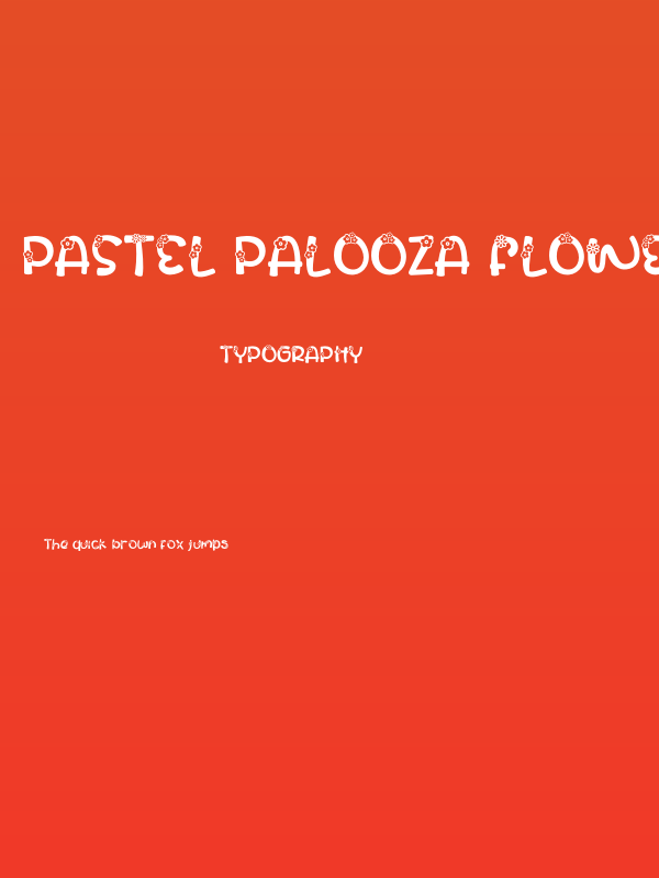 Pastel Palooza Flower Poster