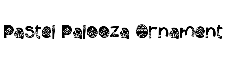 Pastel Palooza Ornament  免费字体下载