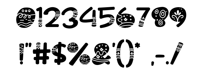Pastel Palooza Ornament Font OTHER CHARS