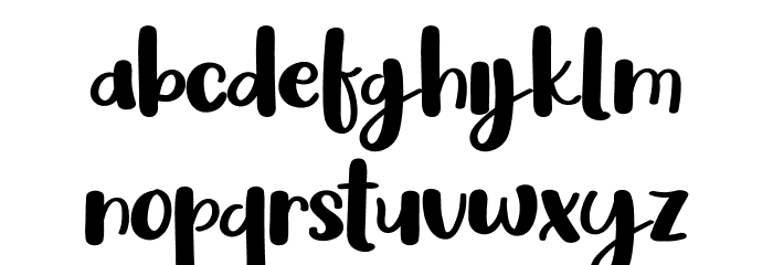 Pastel Font LOWERCASE