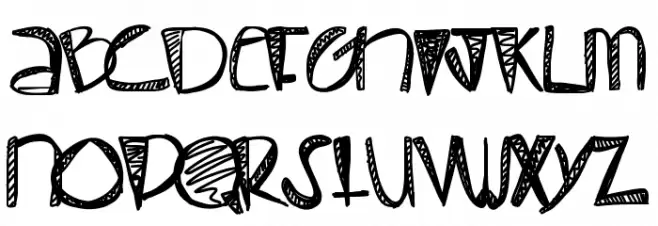 Pastel Schriftart Groß