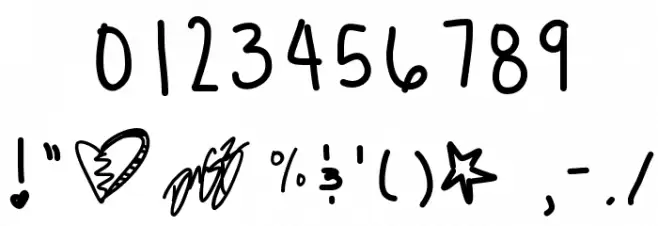 PastelSkies Font OTHER CHARS