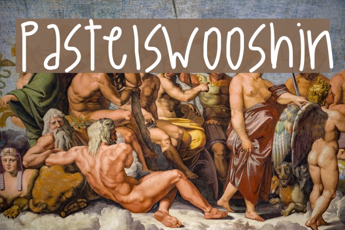 PastelSwooshin Font examples