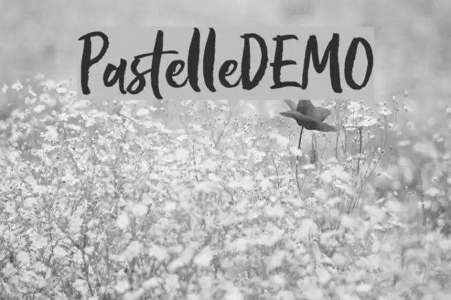 PastelleDEMO Font examples